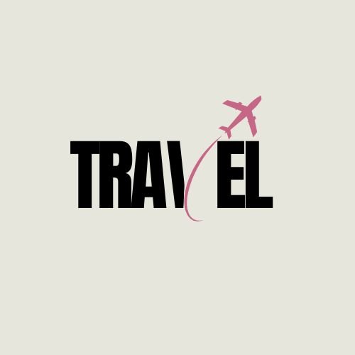 a minimal logo for an travel agency