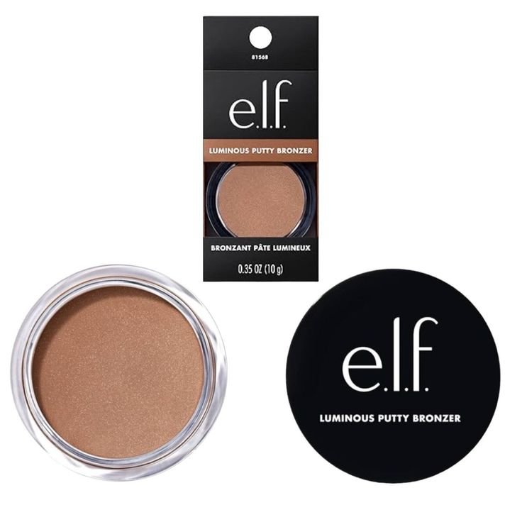 elf luminous putty bronzer putty to powder radiant glowing day trip vegan face