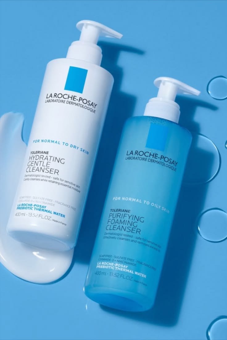 HOME gentle cleanser for dry & sensitive skin la roche posay