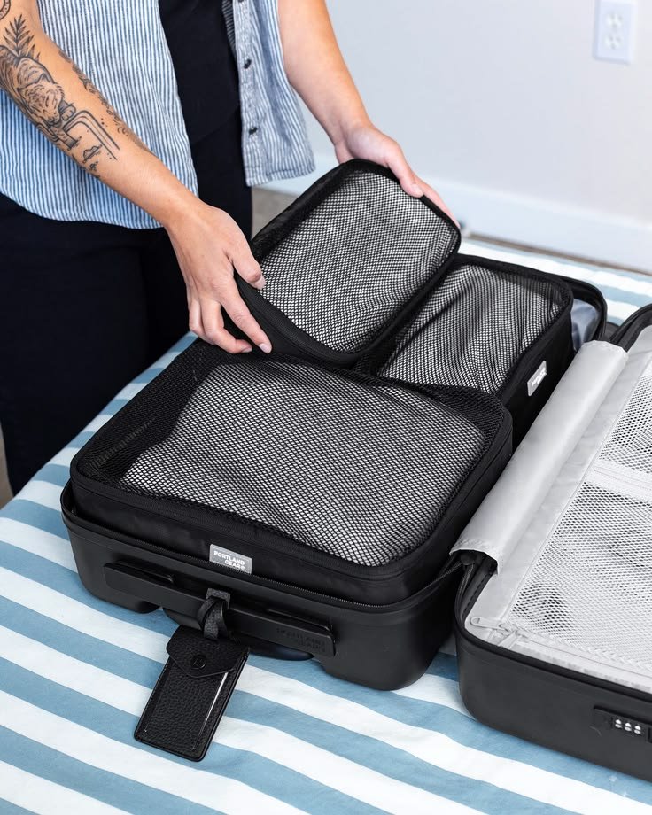 HOME packing cubes 3 pack blush